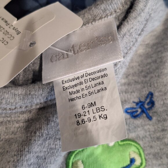 tiny little frog boy 2 piece pajamas - Picture 5 of 8